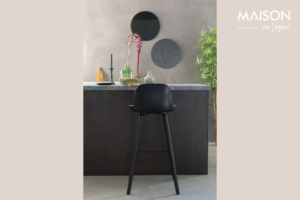 Black plastic bar chair Albert Kuip - 1