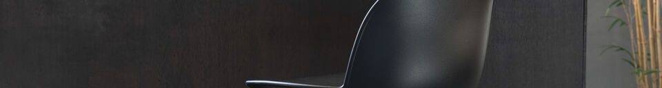 Material Details Black plastic bar chair Albert Kuip