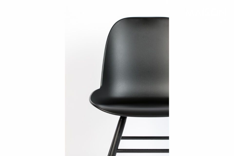 Black plastic chair Albert Kuip Zuiver