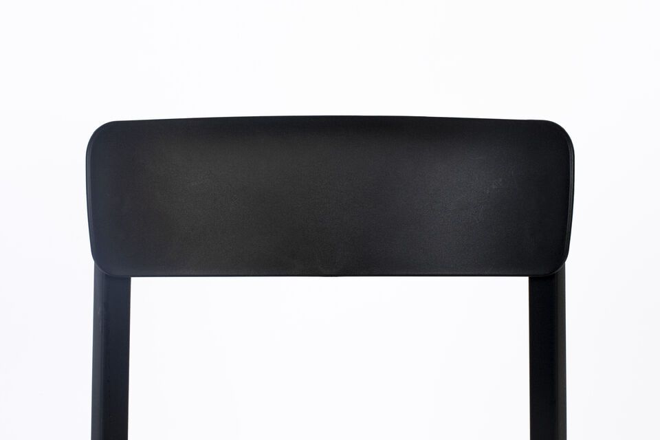 Black plastic chair Clive - 10