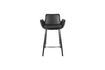 Miniature Black PU leather counter chair Brit Ll 6