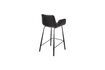 Miniature Black PU leather counter chair Brit Ll 8