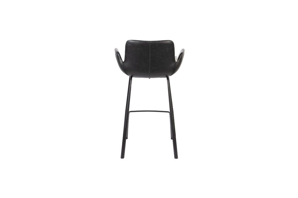 Black PU leather counter chair Brit Ll - 7