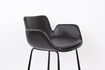 Miniature Black PU leather counter chair Brit Ll 12