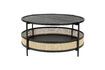 Miniature Black rattan coffee table Makoto 1