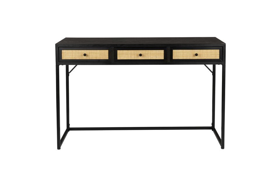 Black rattan console Guuji - 1