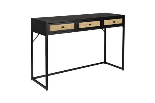 Black rattan console Guuji Clipped