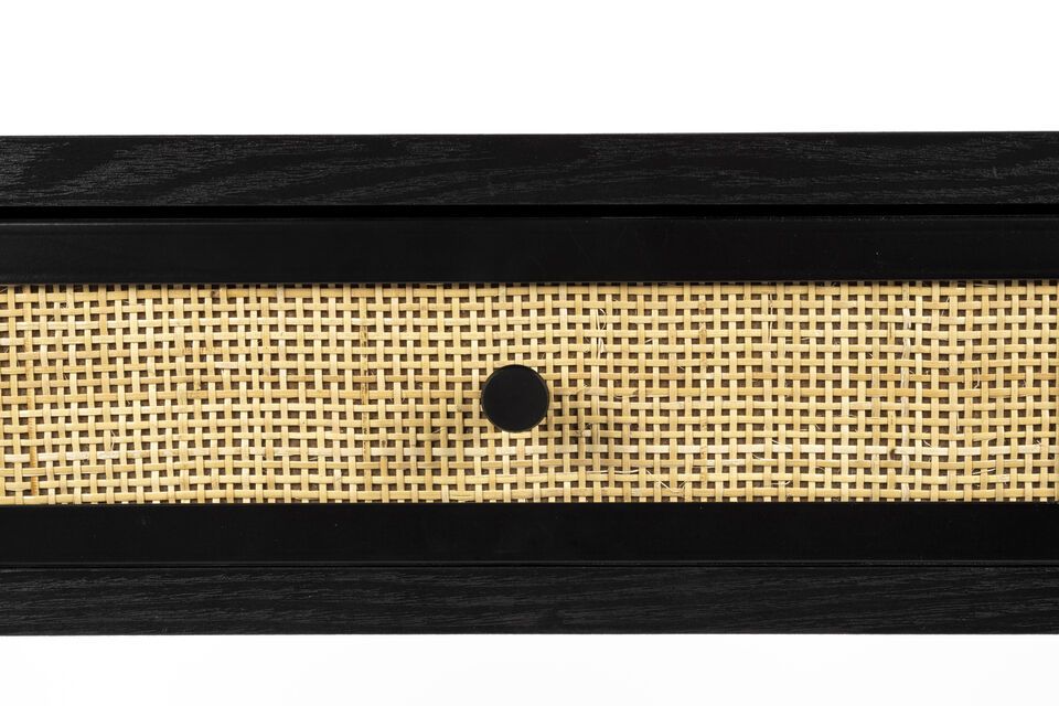 Black rattan console Guuji - 3