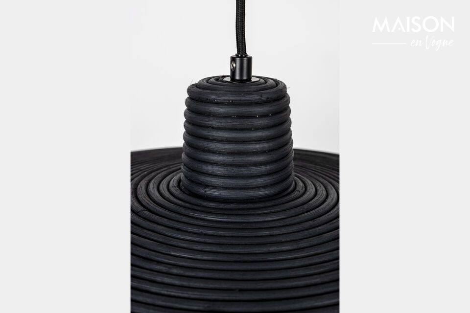 Black rattan pendant Balance - 1