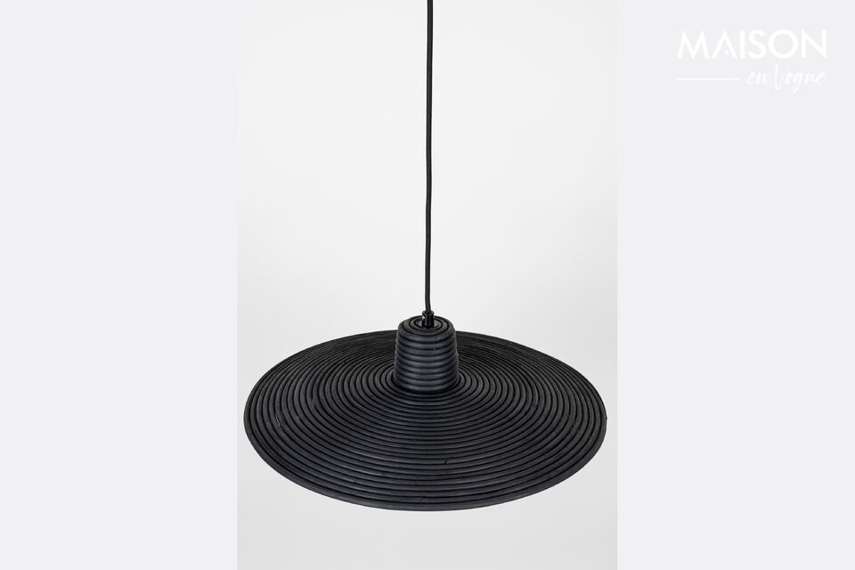 Black rattan pendant Balance - 2