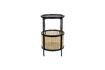 Miniature Black rattan side table Makoto 1