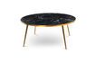 Miniature Black resin coffee table Gold Feet 1