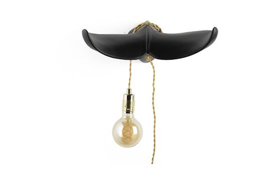 Black resin wall lamp Tail Clipped