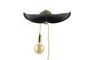 Miniature Black resin wall lamp Tail Clipped