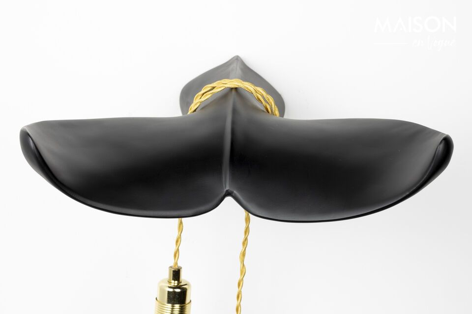 Black resin wall lamp Tail - 6