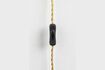 Miniature Black resin wall lamp Tail 9