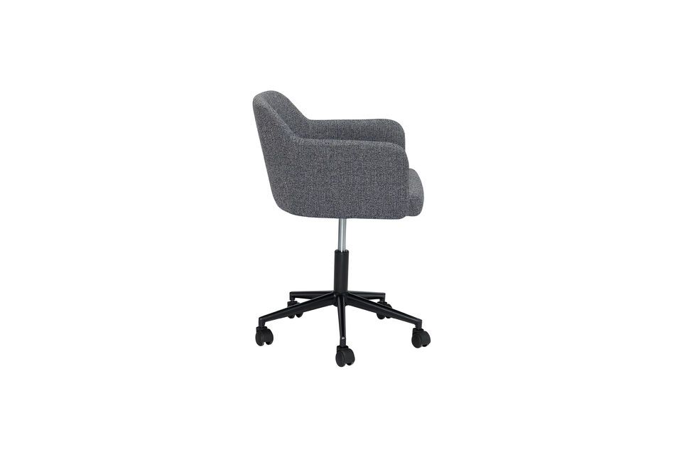 Discover the Rest black fabric armchair, your new comfort companion for the workspace