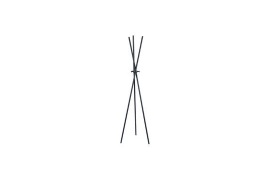 Black steel coat rack Darwin Clipped