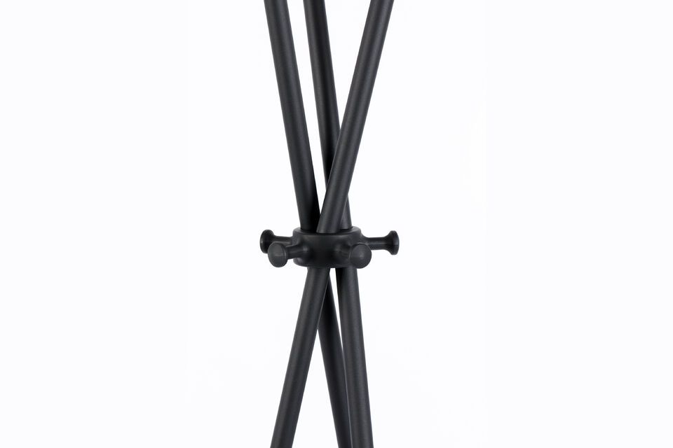 Black steel coat rack Darwin - 2