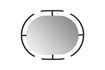 Miniature Black steel mirror Emma 5