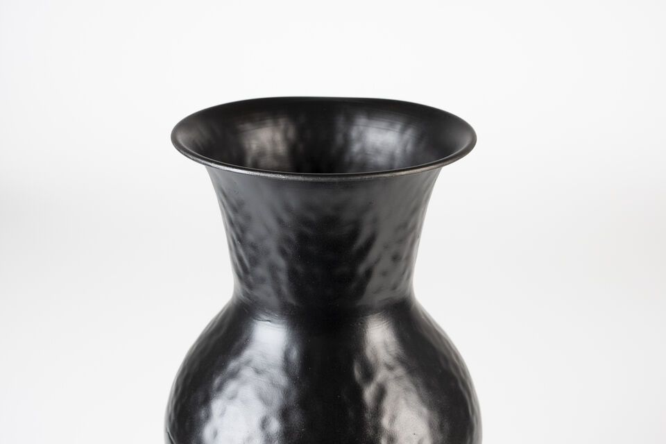 Black steel vase 40 cm Dunja - 7