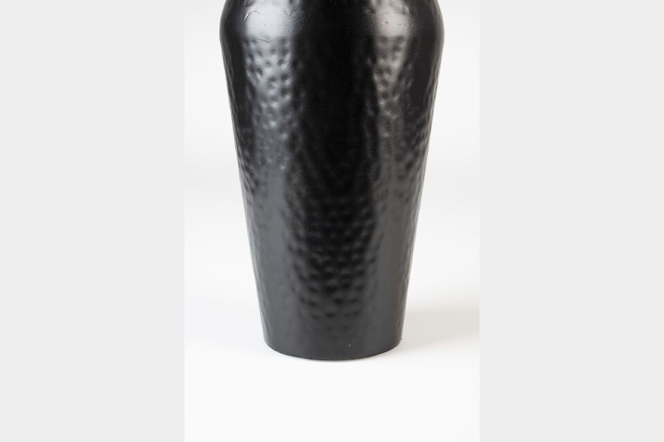 Black steel vase 40 cm Dunja - 9