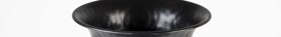 Material Details Black steel vase 56 cm Dunja