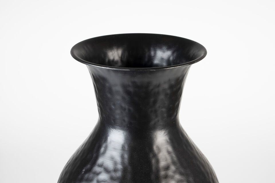 Black steel vase 56 cm Dunja - 5