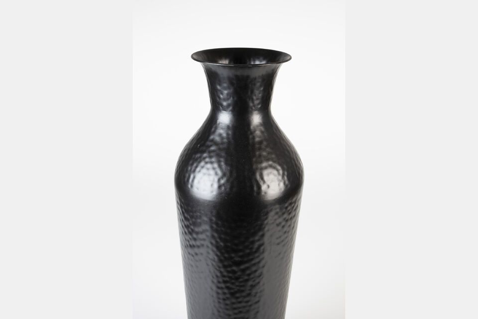 Black steel vase 56 cm Dunja - 6