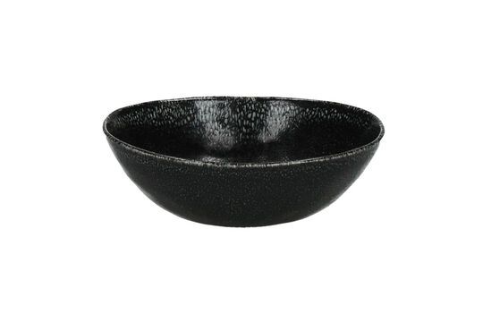 Black stoneware bowl Porcelino Experience H5 Clipped