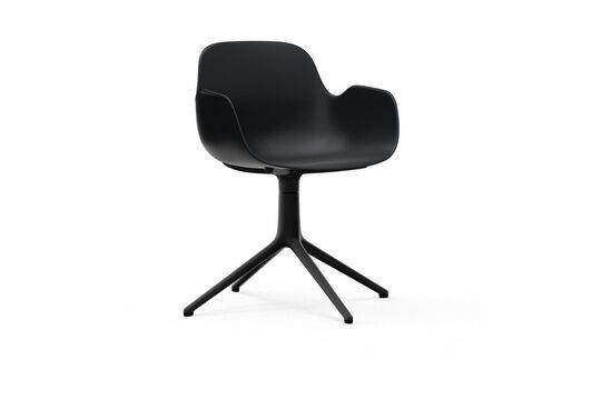 Black swivel chair Form Clipped