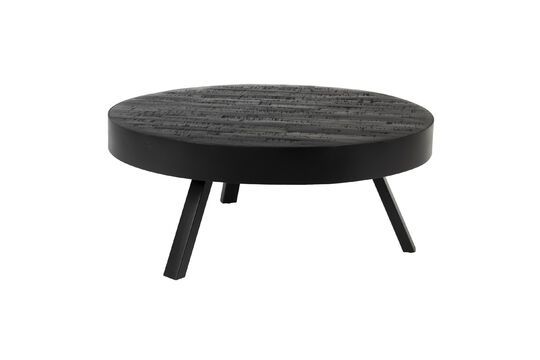 Black teak coffee table Suri Clipped