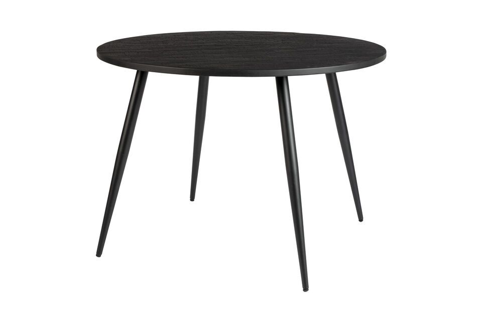 Black teak dining table Mo White Label