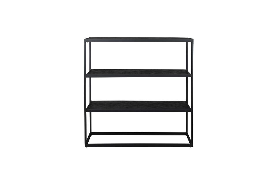 Black teak shelf Parker White Label