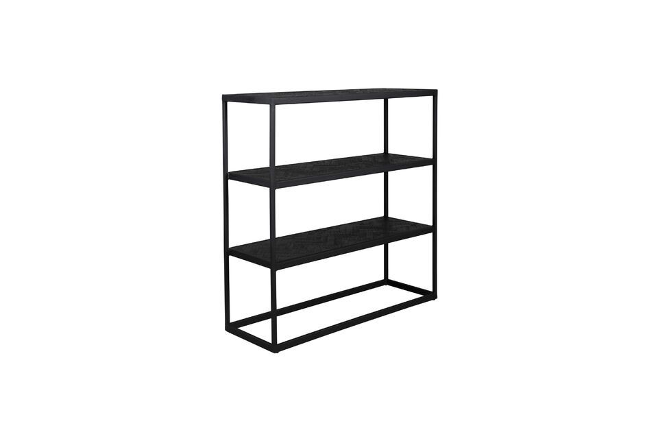 Black teak shelf Parker - 2