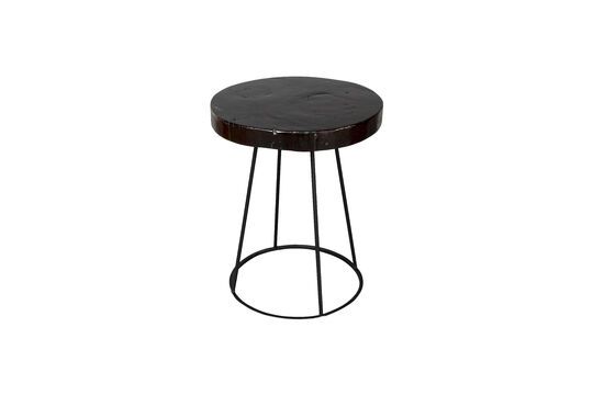 Black teak side table Karton Clipped