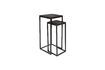 Miniature Black teak side table Parker 1