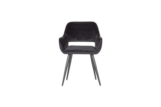 Black velvet chair Jelle