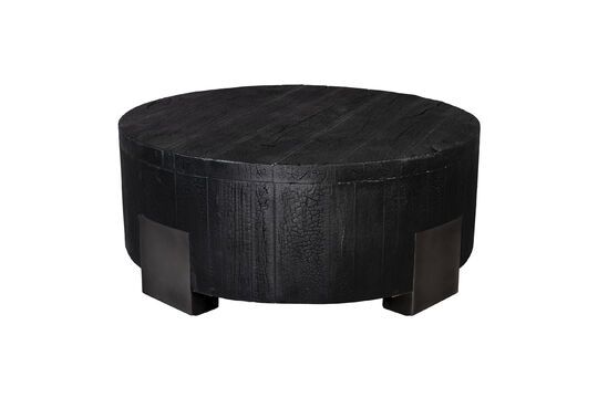 Black wood coffee table Coals Clipped