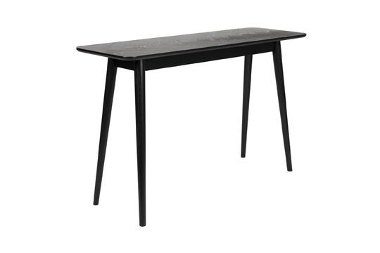 Black wood console Fabio Clipped