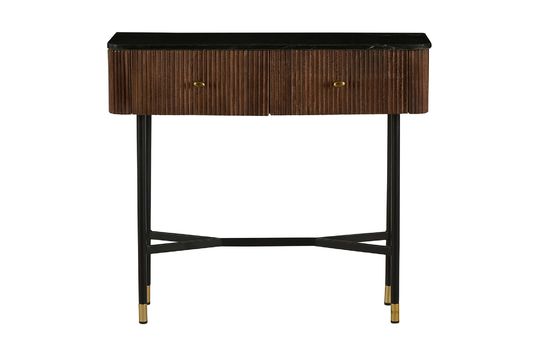 Black wood console Germain Clipped