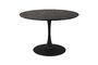 Miniature Black wood dining table Maru Clipped