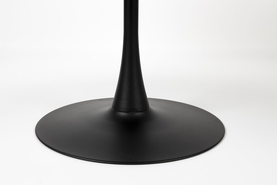 Black wood dining table Maru - 7