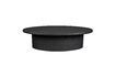 Miniature Black wood oval coffee table Winston 1