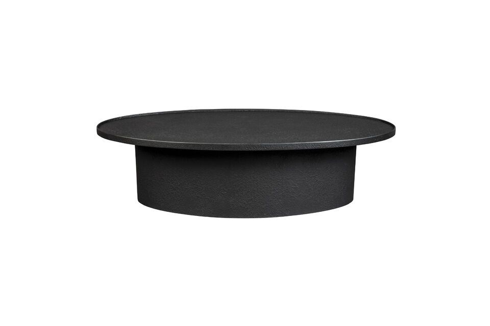 Black wood oval coffee table Winston DutchBone