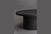 Miniature Black wood oval coffee table Winston 2