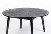 Miniature Black wood round coffee table Fabio 5