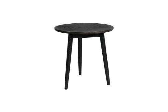 Black wood side table Fabio Clipped