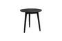 Miniature Black wood side table Fabio Clipped