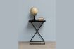 Miniature Black wood X side table 2